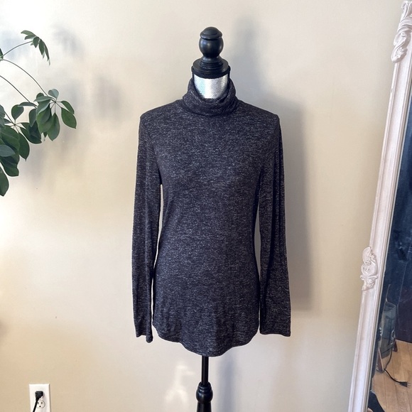 𝅺𝅺⭐️2 FOR $20⭐️ BLEU GREY Cowl neck long sleeve top Small - Picture 3 of 6
